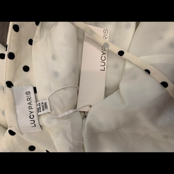 Lucy Paris | Women’s Crop Top | Black & White | L - Picture 4 of 5